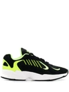 Adidas Originals Sneakers In Fluo Suede And Net With Rubber Sole In Black