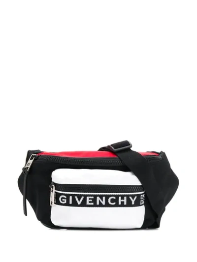 Givenchy Logo Colourblock Belt Bag In Black