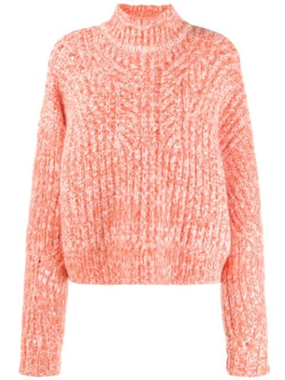 Isabel Marant Jarren Alpaca And Wool-blend Sweater In Orange