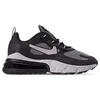 NIKE NIKE WOMEN'S AIR MAX 270 REACT CASUAL SHOES IN BLACK SIZE 6.5,2471177