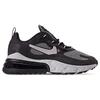 Nike Air Max 270 React Neoprene And Faux Leather Sneakers In Black