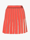 Off-white Swans Collegiate Cheerleader Skirt In Red