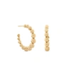 MONARC JEWELLERY Holiday Hoop Earrings Gold Vermeil