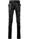 RICK OWENS SKINNY LEATHER TROUSERS