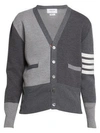 THOM BROWNE Cashmere Colorblock Cardigan Sweater