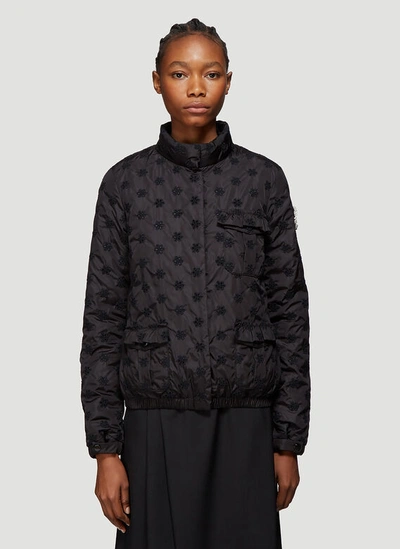 Moncler Hilary Broderie Anglaise Jacket In Black