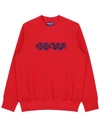 KNOW WAVE RED SERVICE SECTOR EMBROIDERED SWEATSHIRT,KFA-1909-A