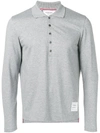 THOM BROWNE Long Sleeve Jersey Polo