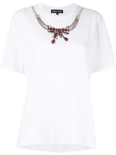 Markus Lupfer Bow Detail T In White