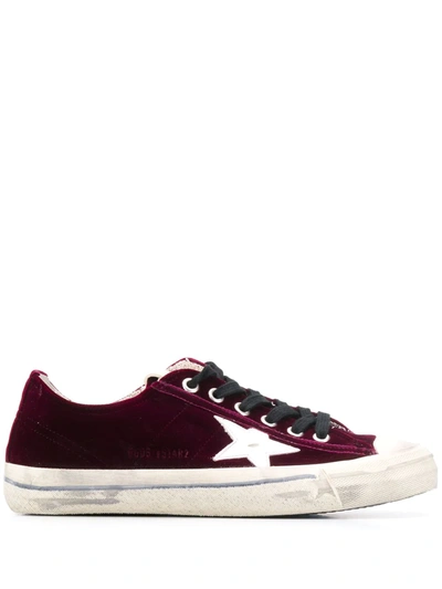 Golden Goose V-star Velvet Trainers In Multi