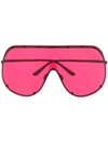 Rick Owens Temple Sunglasses - Black In 黑色