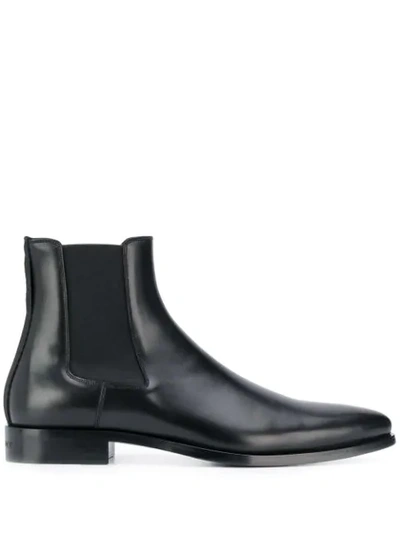 Givenchy Elasticated Panels Chelsea Boots In Black