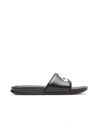Nike Victori One Slides In Black And White In Black