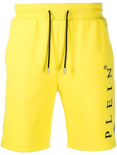 Philipp Plein Logo Track Shorts - Yellow