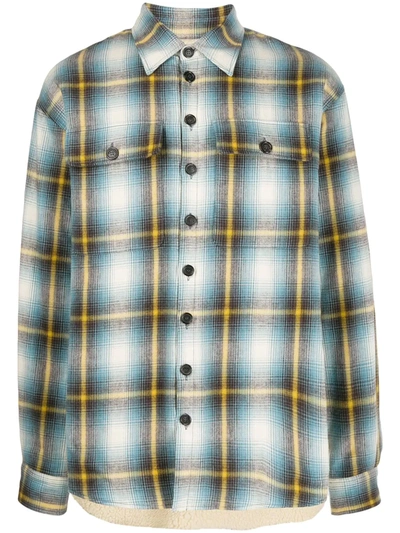 Dsquared2 Plaid Shirt In Blue