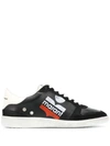 Isabel Marant Bulian Leather And Suede Sneakers In Black