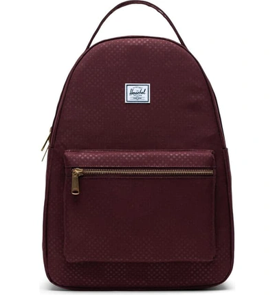 Herschel Supply Co Nova Mid Volume Backpack - Purple In Plum Dot Check