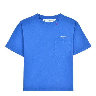 Off-white Blue Cotton T-shirt