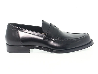 Cesare Paciotti Men's  Black Leather Loafers