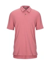 James Perse Polo Shirt In Pastel Pink