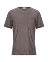 Massimo Alba T-shirts In Khaki