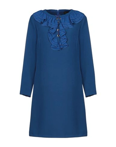 Atos Lombardini Short Dress In Blue