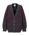 Barrie Stencil Garden Cashmere Cardigan In Steel Grey