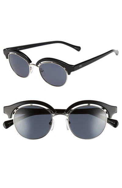 Zac Zac Posen Pomona 48mm Polarized Sunglasses In Black Polar