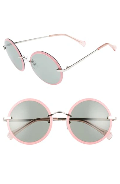 Zac Zac Posen Dido 58mm Sunglasses In Pink/ Green