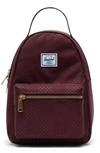 Herschel Supply Co Mini Nova Backpack - Purple In Plum Dot Check