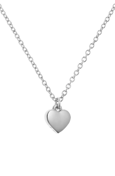 Ted Baker Hara Tiny Heart Pendant Necklace In Silver