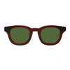 THIERRY LASRY THIERRY LASRY BURGUNDY AND GREEN MONOPOLY 101 SUNGLASSES