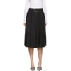 Proenza Schouler Pswl Parachute Pleated Skirt In Black