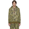 BURBERRY BURBERRY KHAKI MONOGRAM PRINT HOODIE