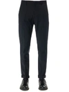Dondup Roll-up Cuffs Tailored Trousers In Black