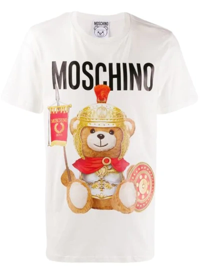 Moschino White Gladiator Teddy T-shirt