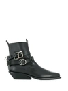 ANN DEMEULEMEESTER BUCKLE STRAP ANKLE BOOTS