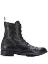 OFFICINE CREATIVE BROGUE MILITARY BOOTS