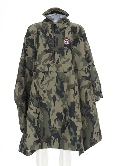 Canada Goose Logo Field Poncho In Multi