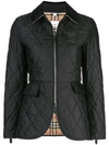 BURBERRY QUILTED LOGO PLAQUE JACKET