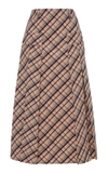 PRADA CHECKED WOOL MIDI SKIRT,769028