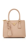 Prada Galleria Saffiano Leather Micro Bag In Pink
