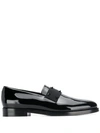 VALENTINO GARAVANI VALENTINO SLIP-ON CLASSIC LOAFERS - 黑色