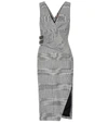 ALTUZARRA LAZARUS CHECKED WOOL-BLEND DRESS,P00389553