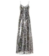 GANNI METALLIC SILK DRESS,P00399240