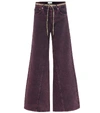 GANNI HIGH-RISE WIDE-LEG JEANS,P00399258