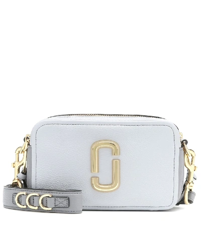 Marc Jacobs Softshot 21 Leather Crossbody Bag In Silver