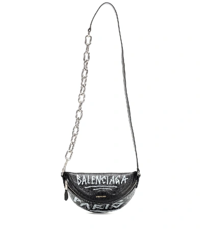 Balenciaga Souvenirs Xxs Graffiti腰包 In Black