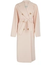 Max Mara Madame Double-breasted Wool And Cashmere-blend Coat In Pink