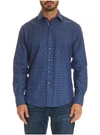 ROBERT GRAHAM MEN'S DIAMANTE SPORT SHIRT BIG IN NAVY SIZE: 4XL BIG BY ROBERT GRAHAM